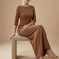 Havana Boat Neck Maxi Dress