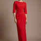 Havana Boat Neck Maxi Dress
