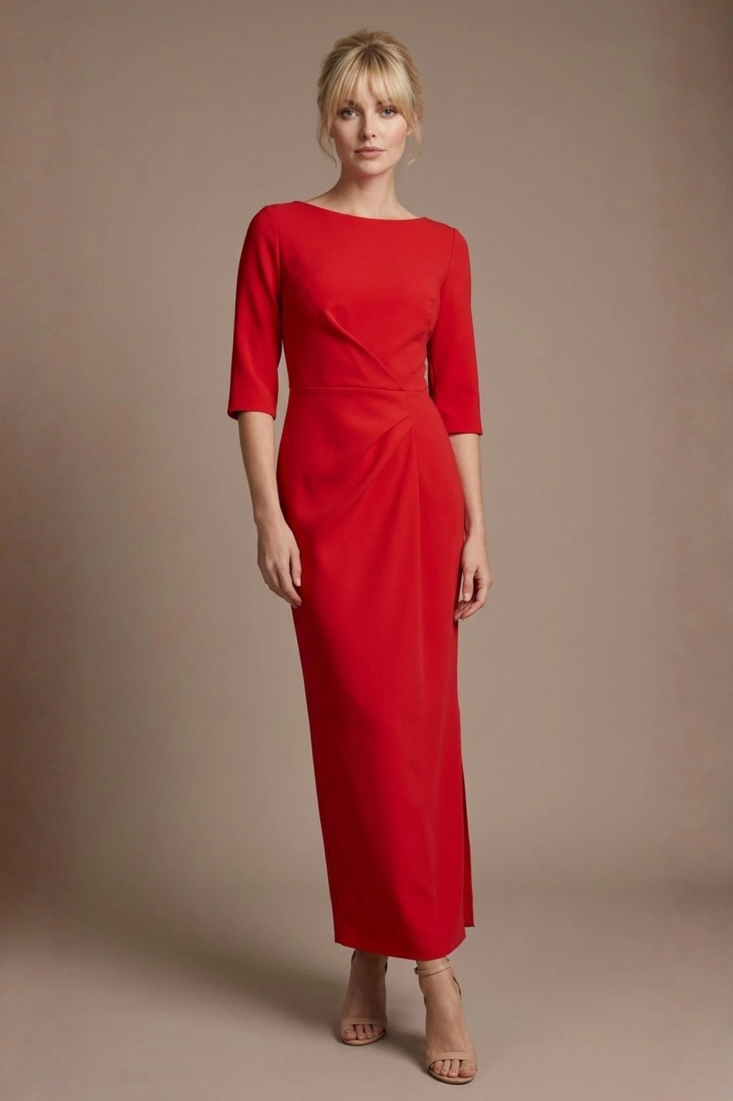 Havana Boat Neck Maxi Dress