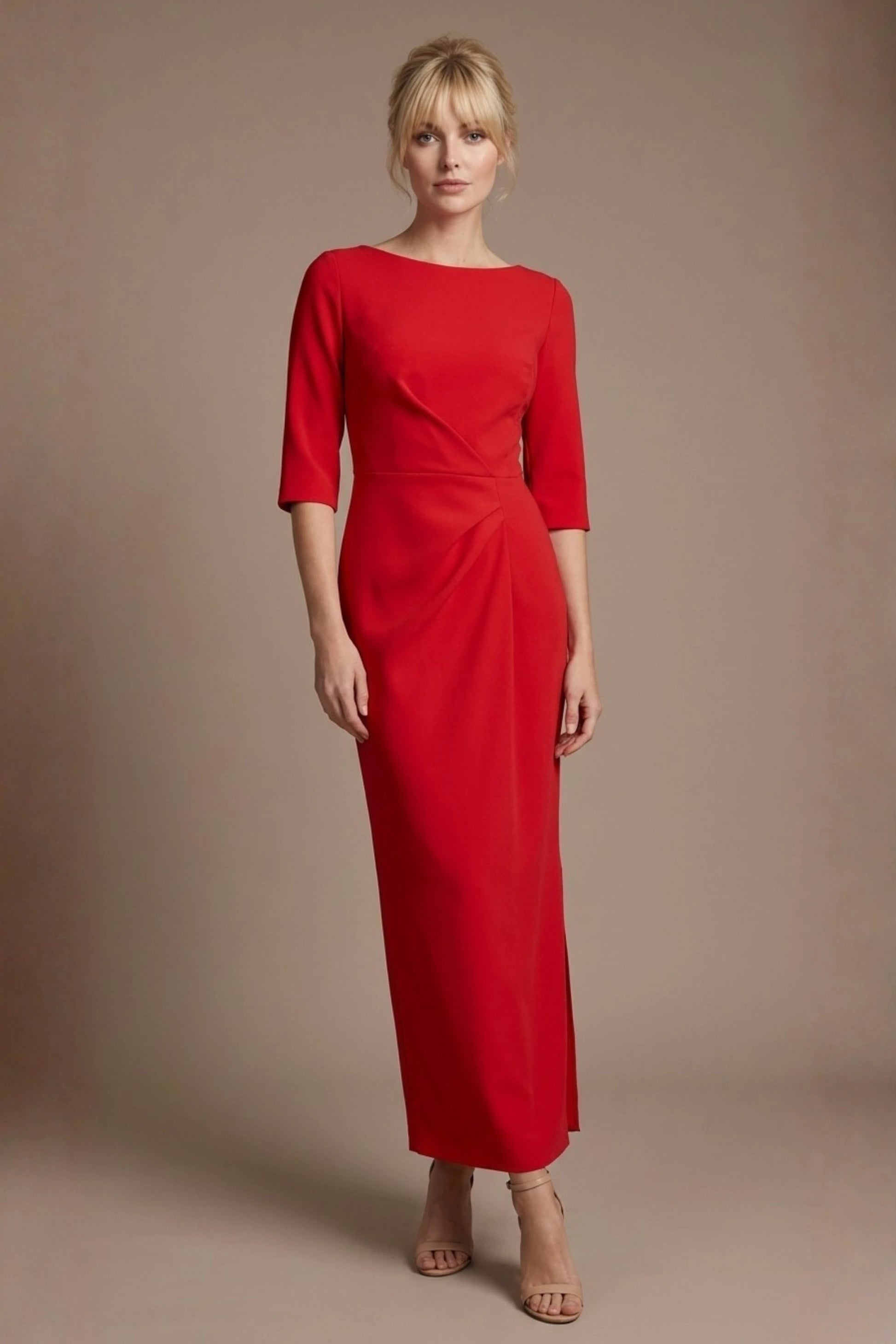 Havana Boat Neck Maxi Dress