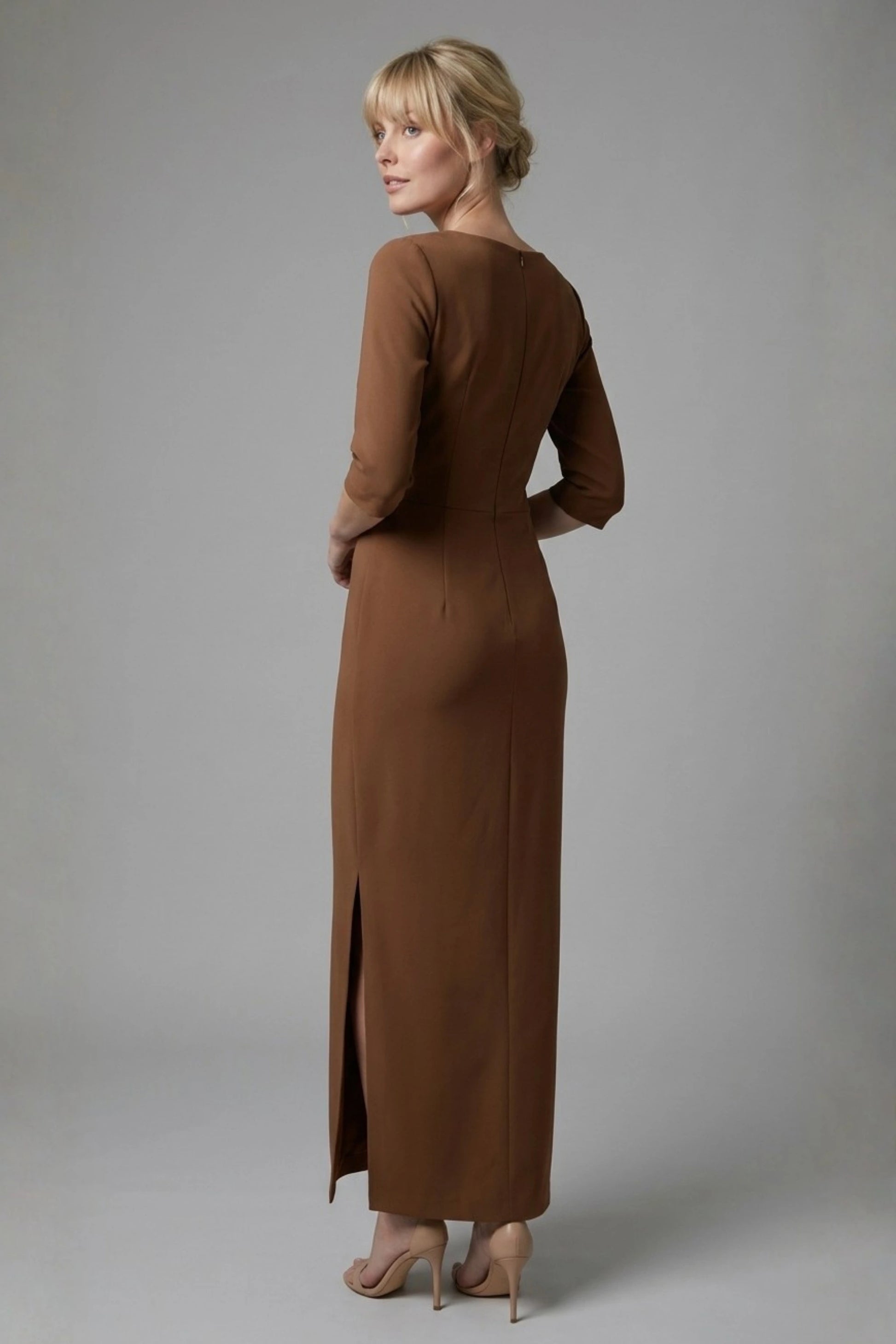 Havana Boat Neck Maxi Dress