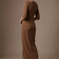 Havana Boat Neck Maxi Dress