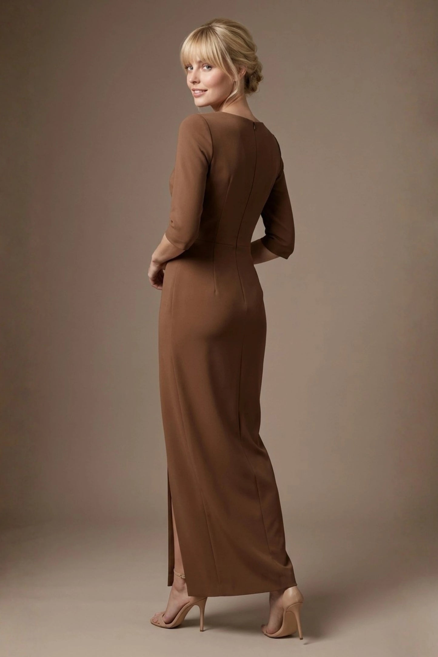 Havana Boat Neck Maxi Dress