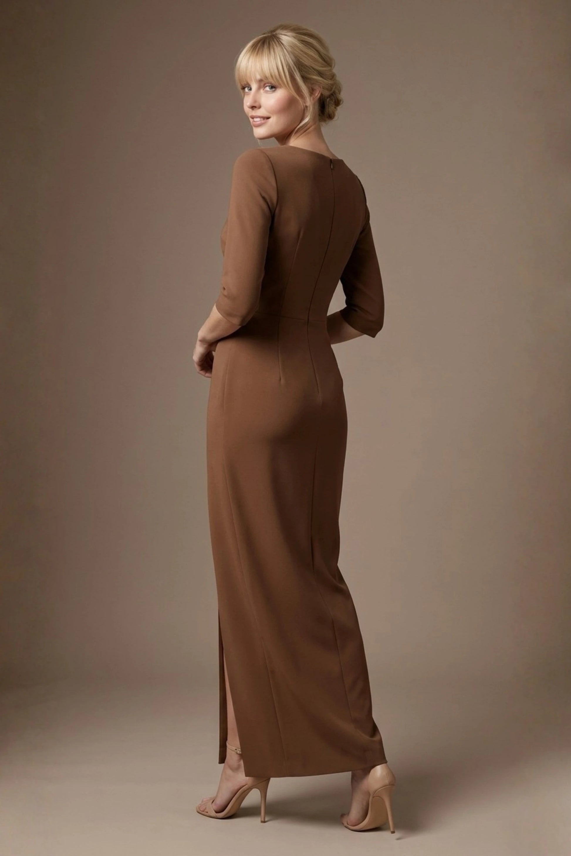 Havana Boat Neck Maxi Dress