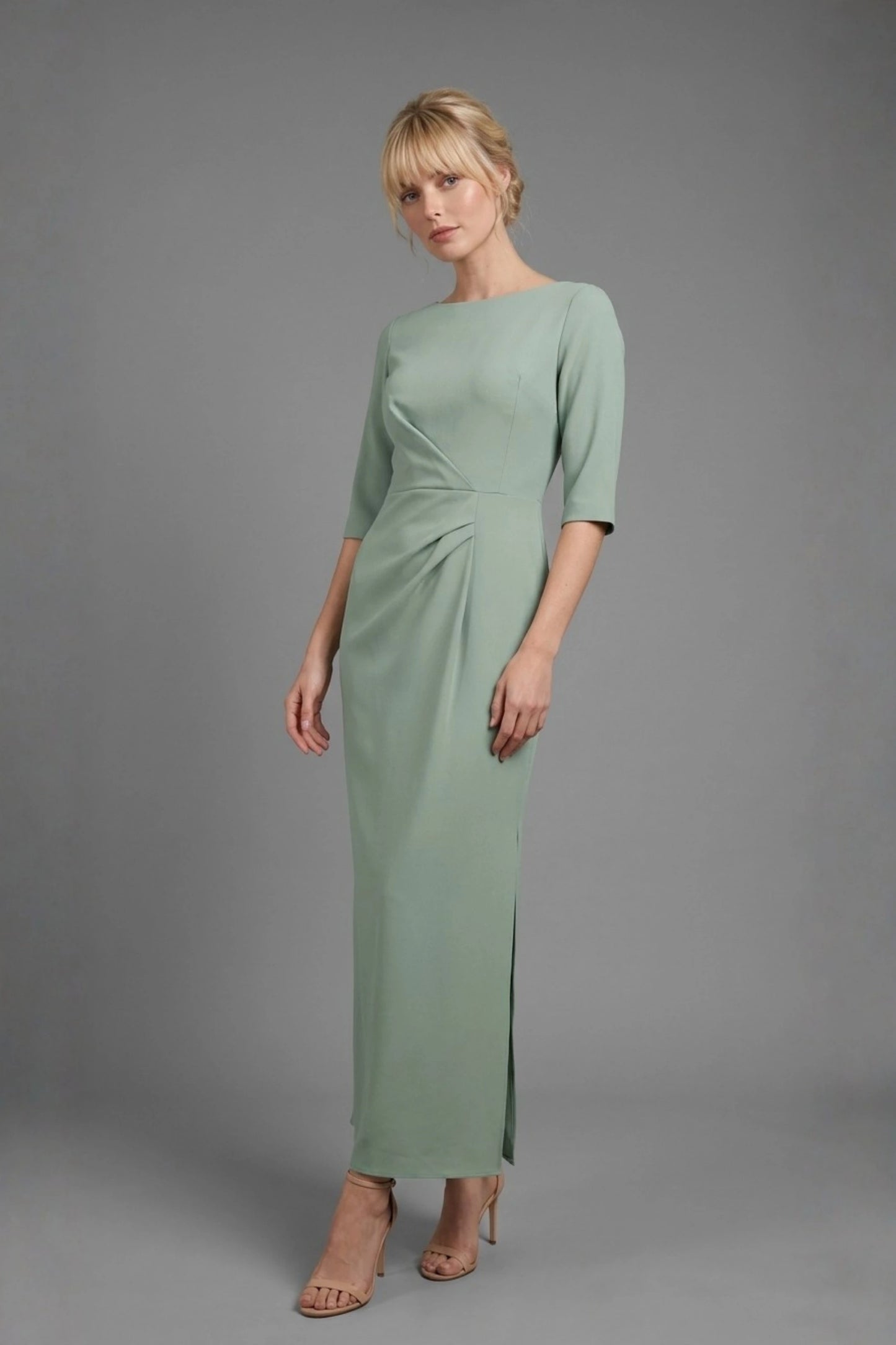 Havana Boat Neck Maxi Dress