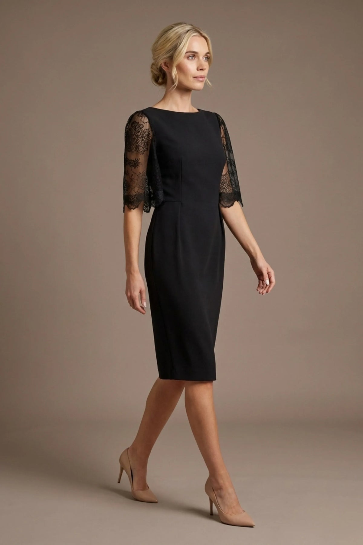 Lovelock French Lace Sleeve Dress