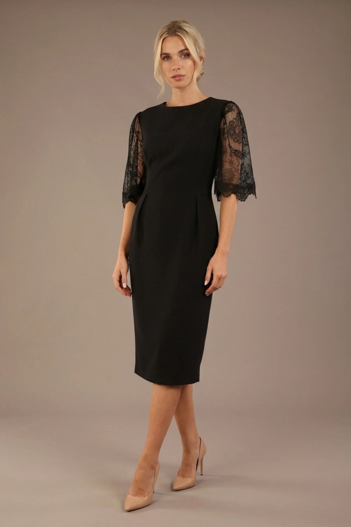 Lovelock French Lace Sleeve Dress
