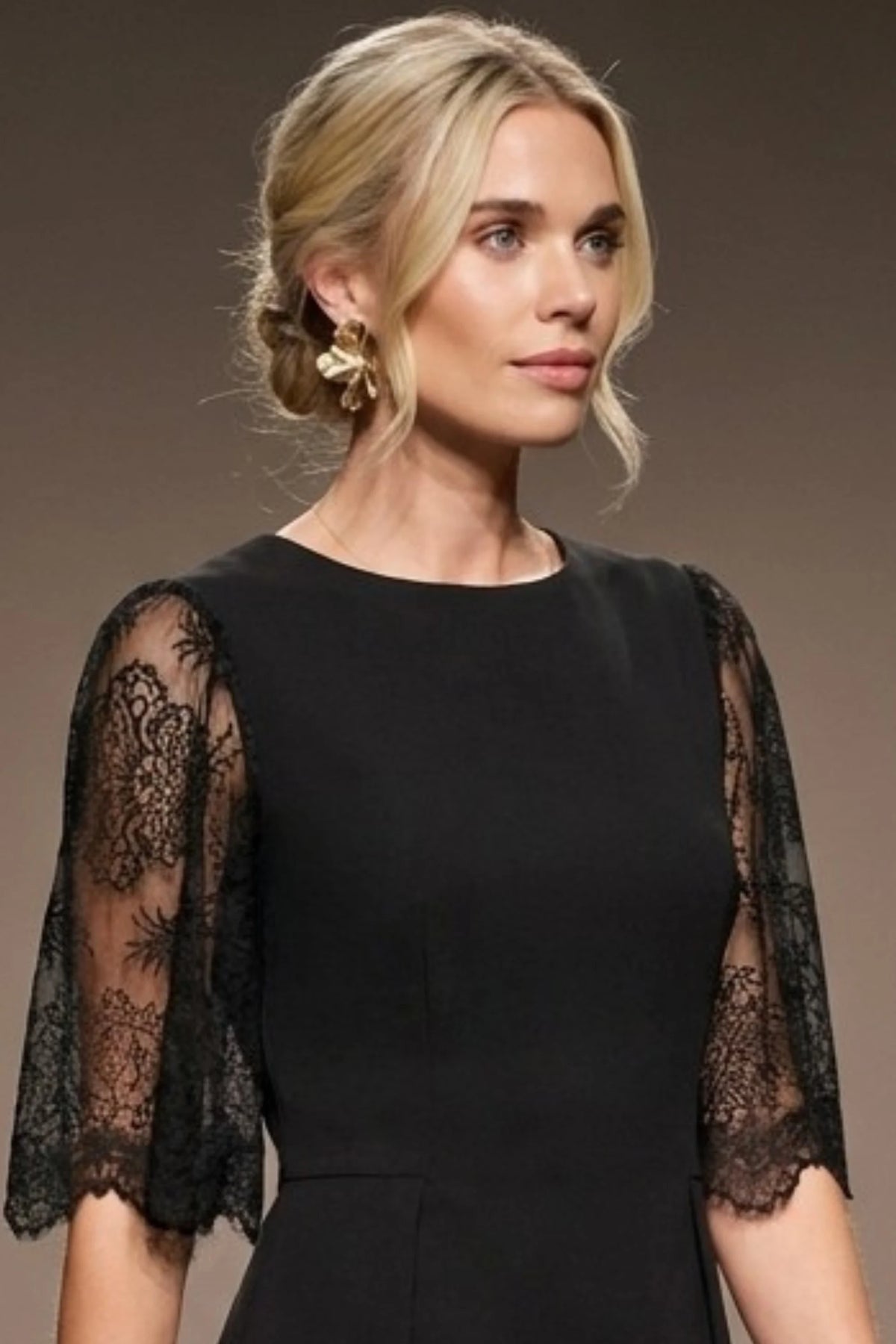 Lovelock French Lace Sleeve Dress