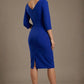 Liana Asymmetric Tie-Neck Pencil Dress
