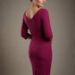 Liana Asymmetric Tie-Neck Pencil Dress