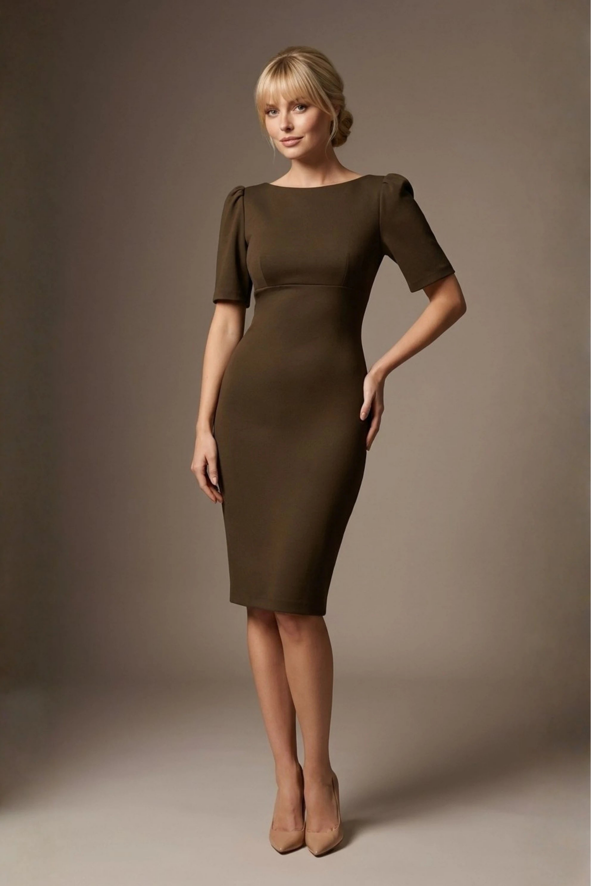 Leiston Open-Back Pencil Dress