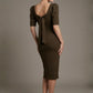 Leiston Open-Back Pencil Dress