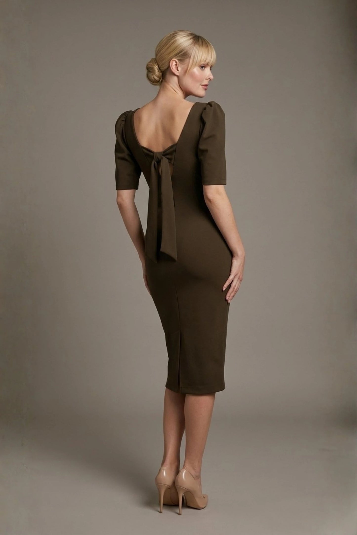 Leiston Open-Back Pencil Dress