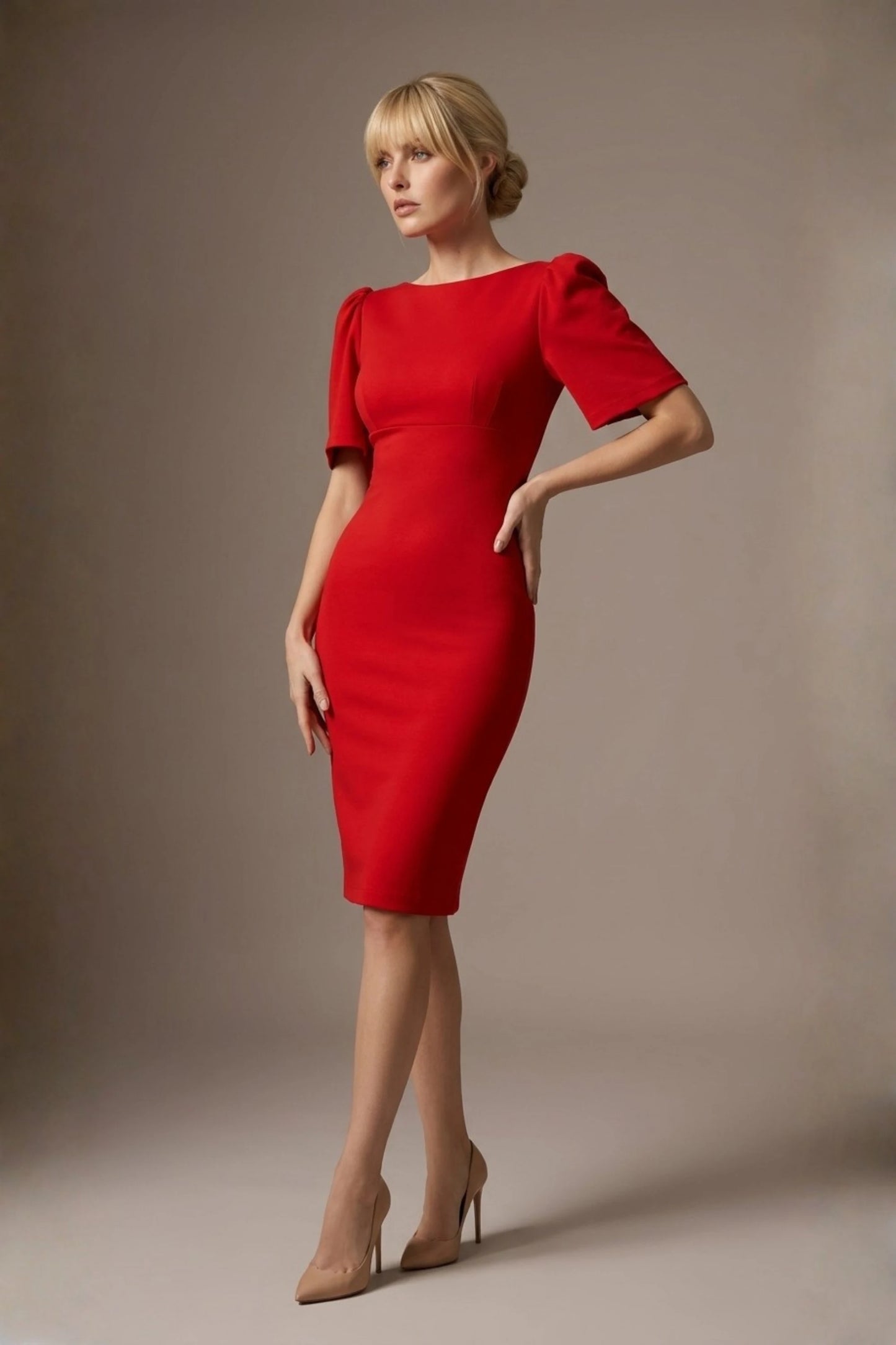 Leiston Open-Back Pencil Dress