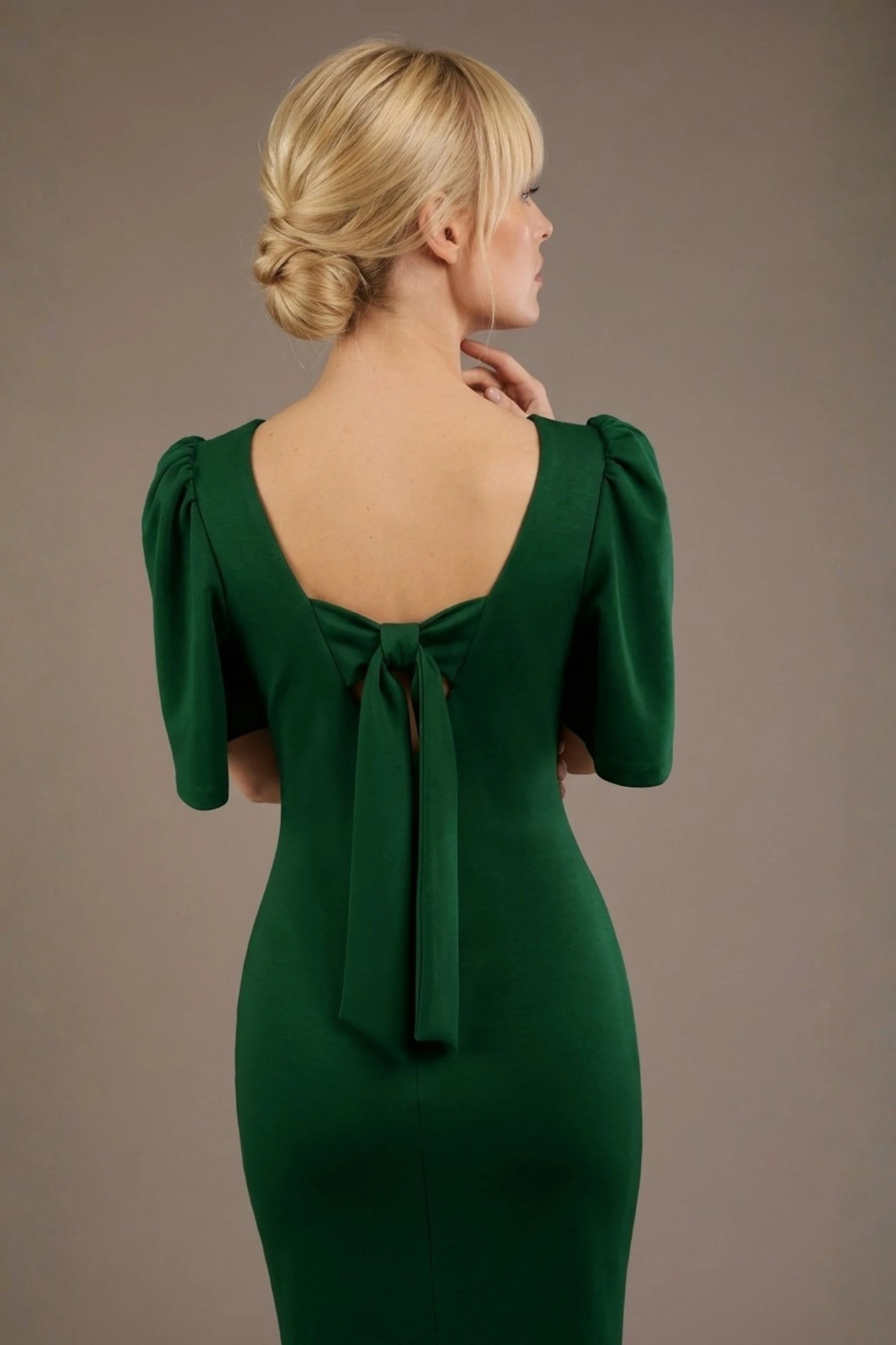 Leiston Open-Back Pencil Dress
