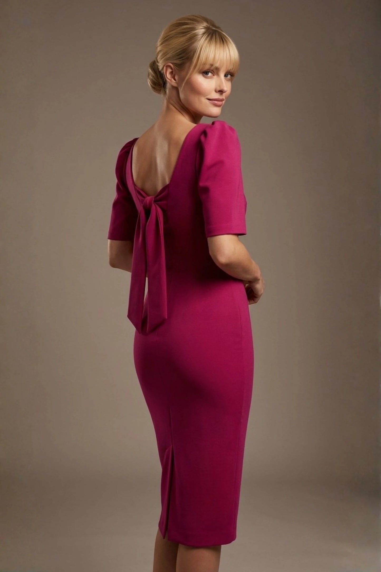 Leiston Open-Back Pencil Dress