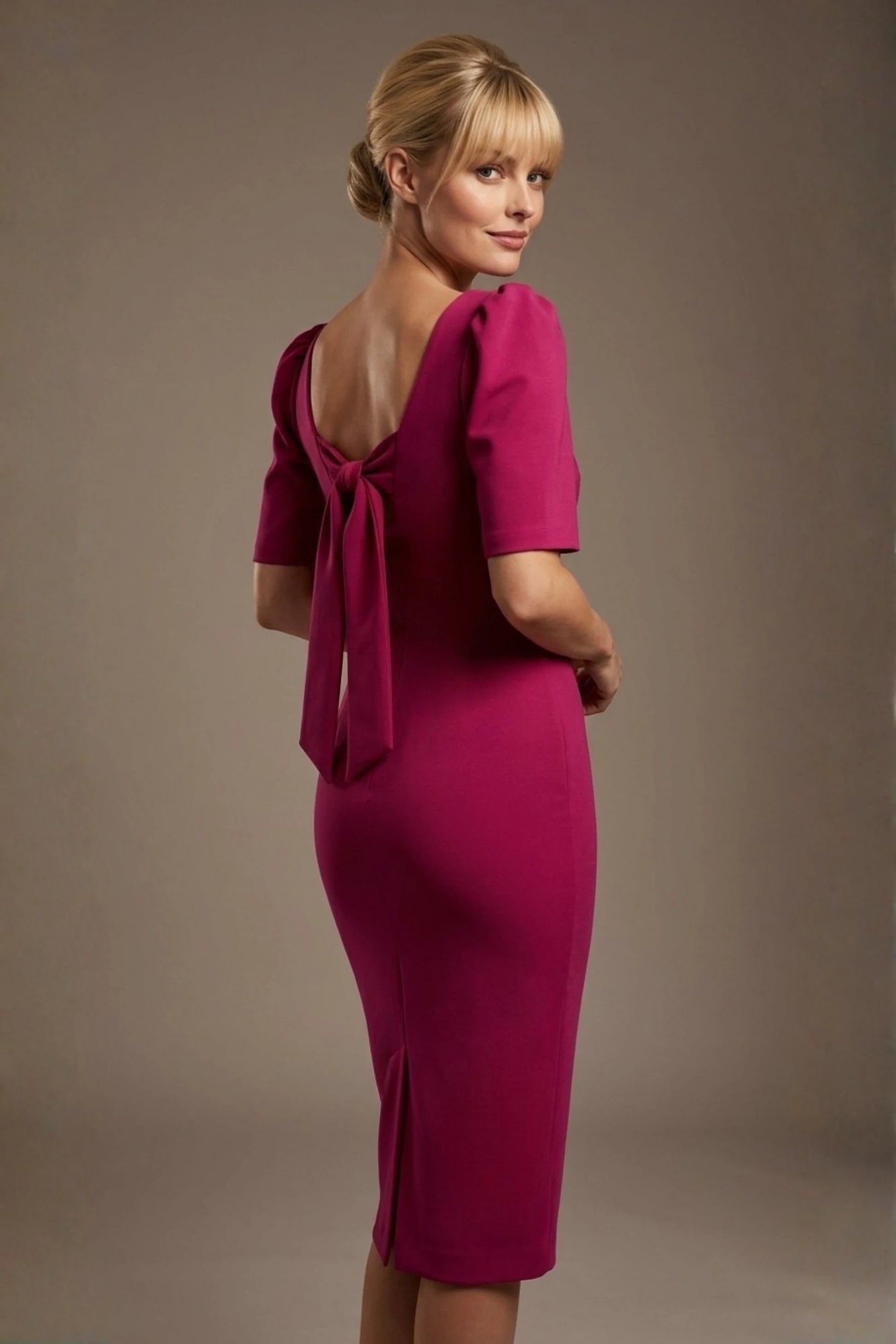 Leiston Open-Back Pencil Dress