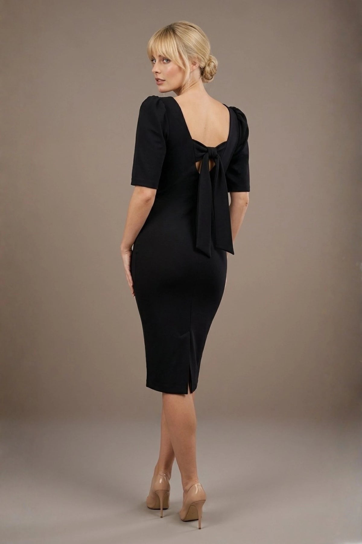 Leiston Open-Back Pencil Dress