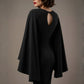 Federica Cape-Sleeve Pencil Dress
