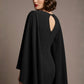 Federica Cape-Sleeve Pencil Dress