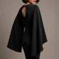 Federica Cape-Sleeve Pencil Dress