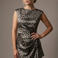 Thame Asymmetric Satin Cascade Dress