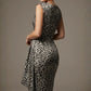 Thame Asymmetric Satin Cascade Dress