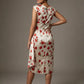 Thame Asymmetric Satin Cascade Dress
