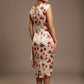 Thame Asymmetric Satin Cascade Dress