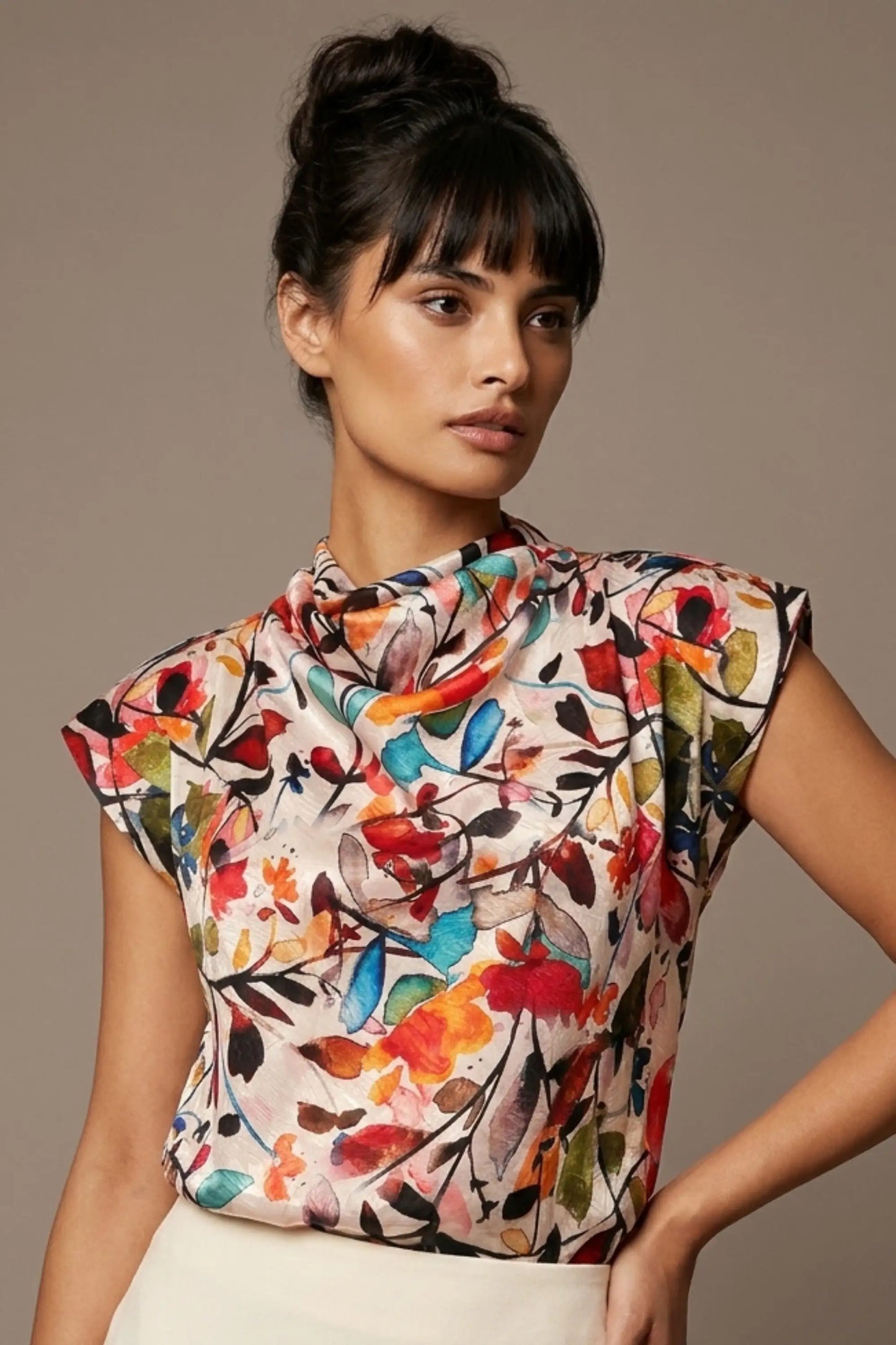 Arundel Cowl Neck & Swing Skirt Co-ord