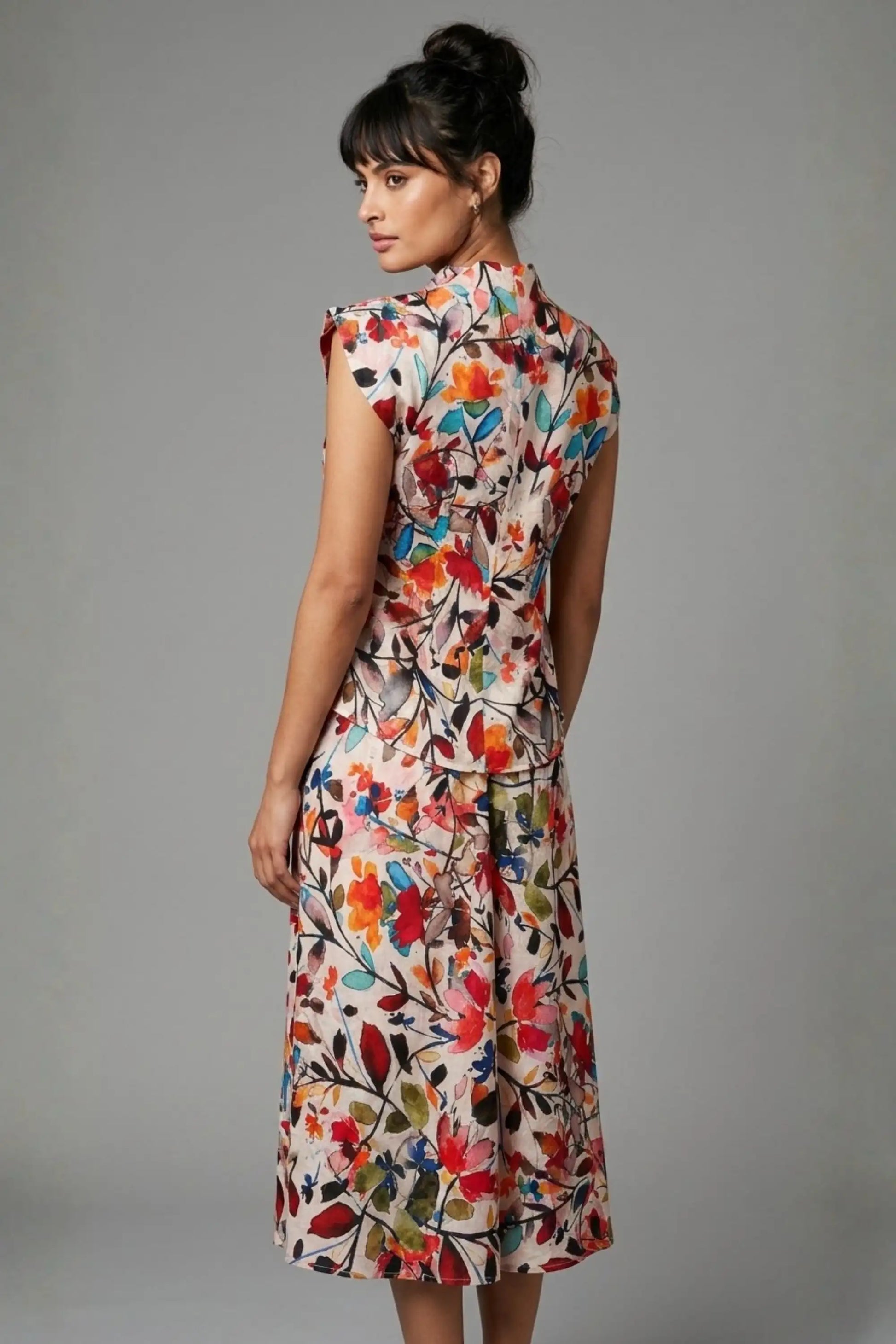 Arundel Cowl Neck & Swing Skirt Co-ord