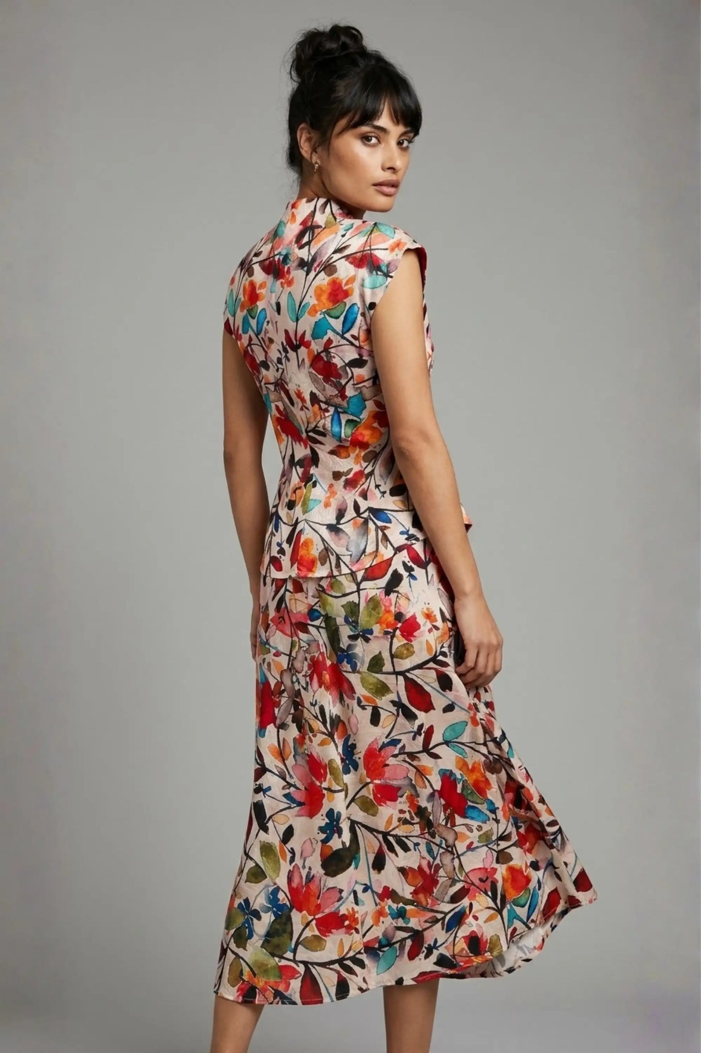 Arundel Cowl Neck & Swing Skirt Co-ord