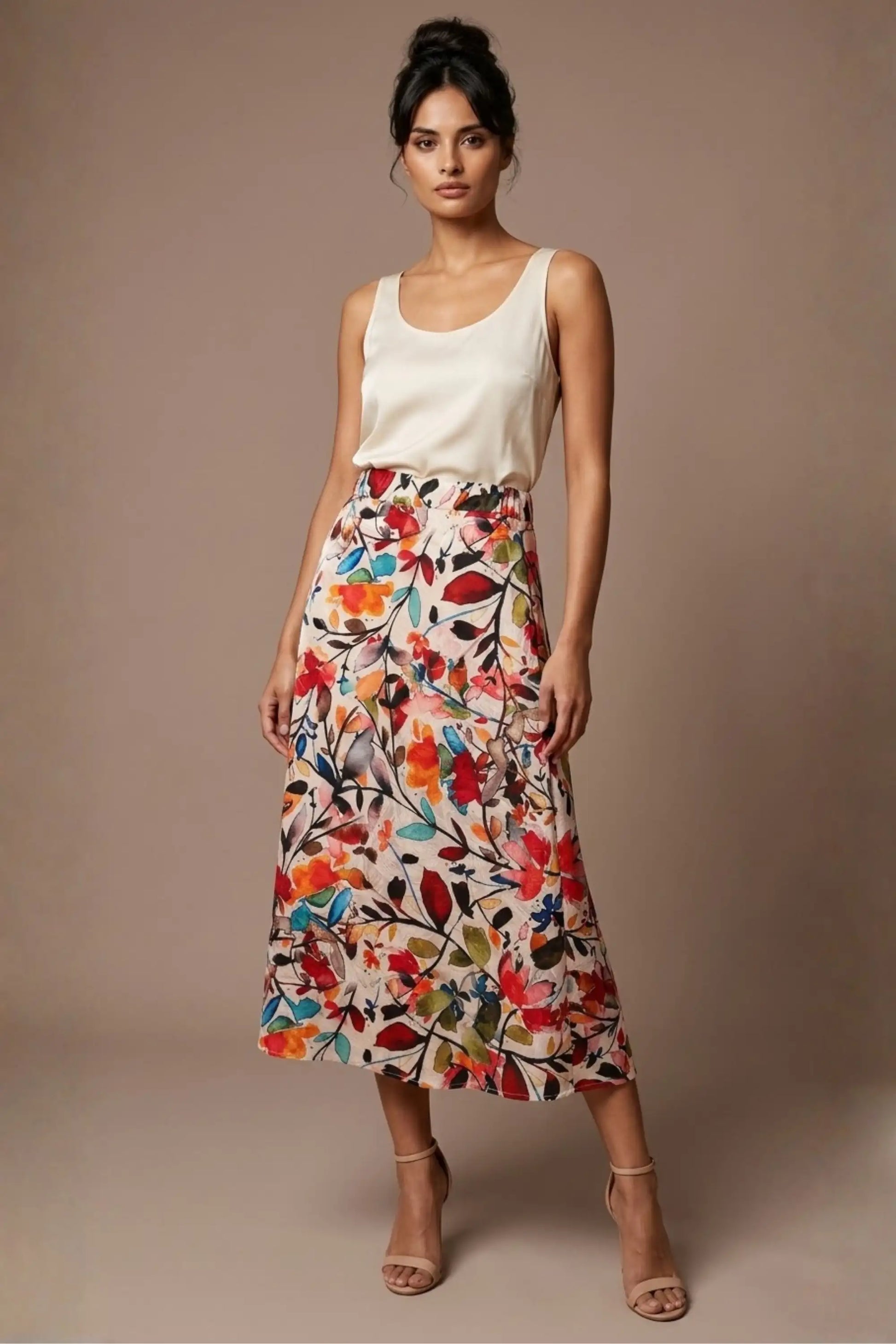 Arundel Cowl Neck & Swing Skirt Co-ord