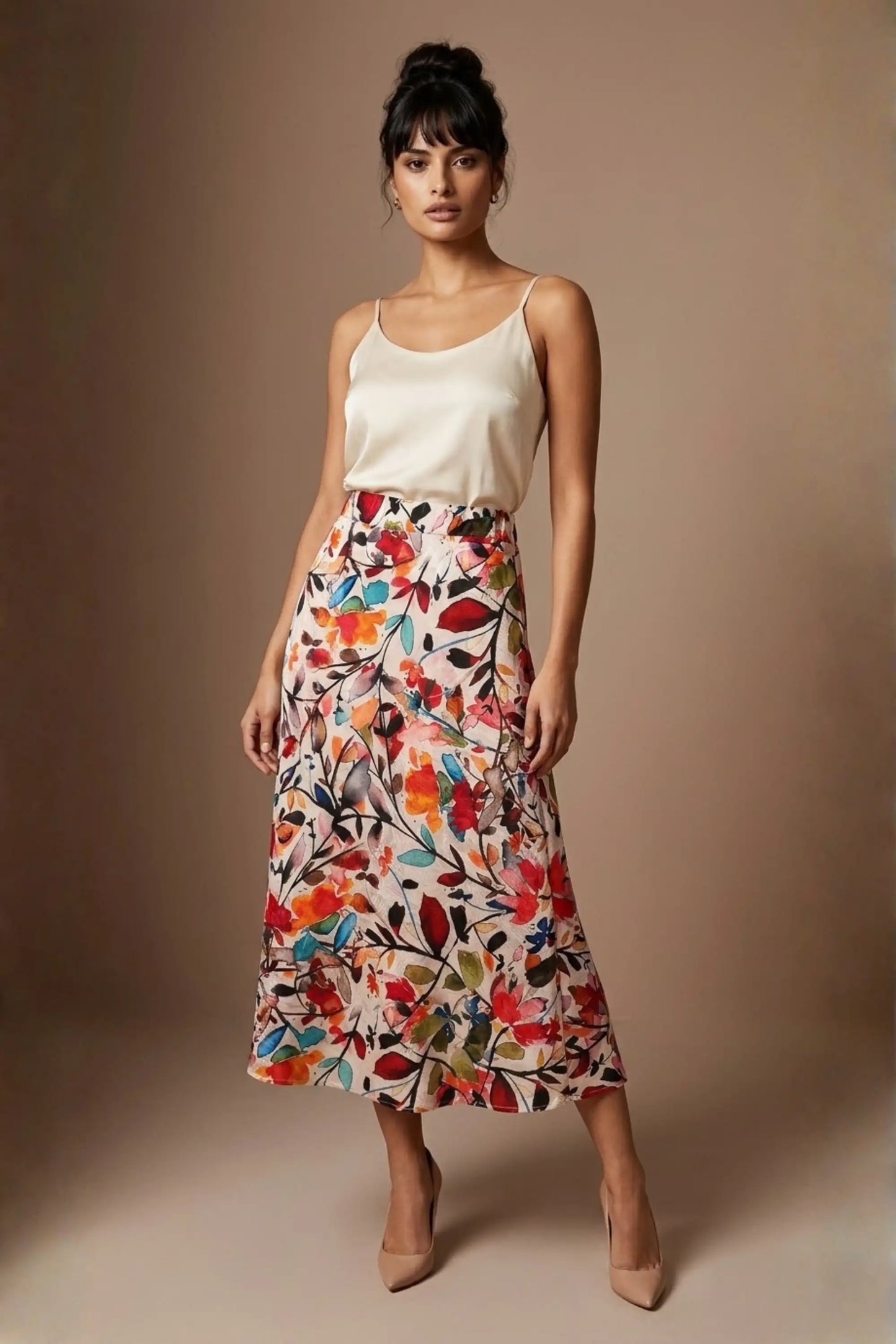 Arundel Cowl Neck & Swing Skirt Co-ord