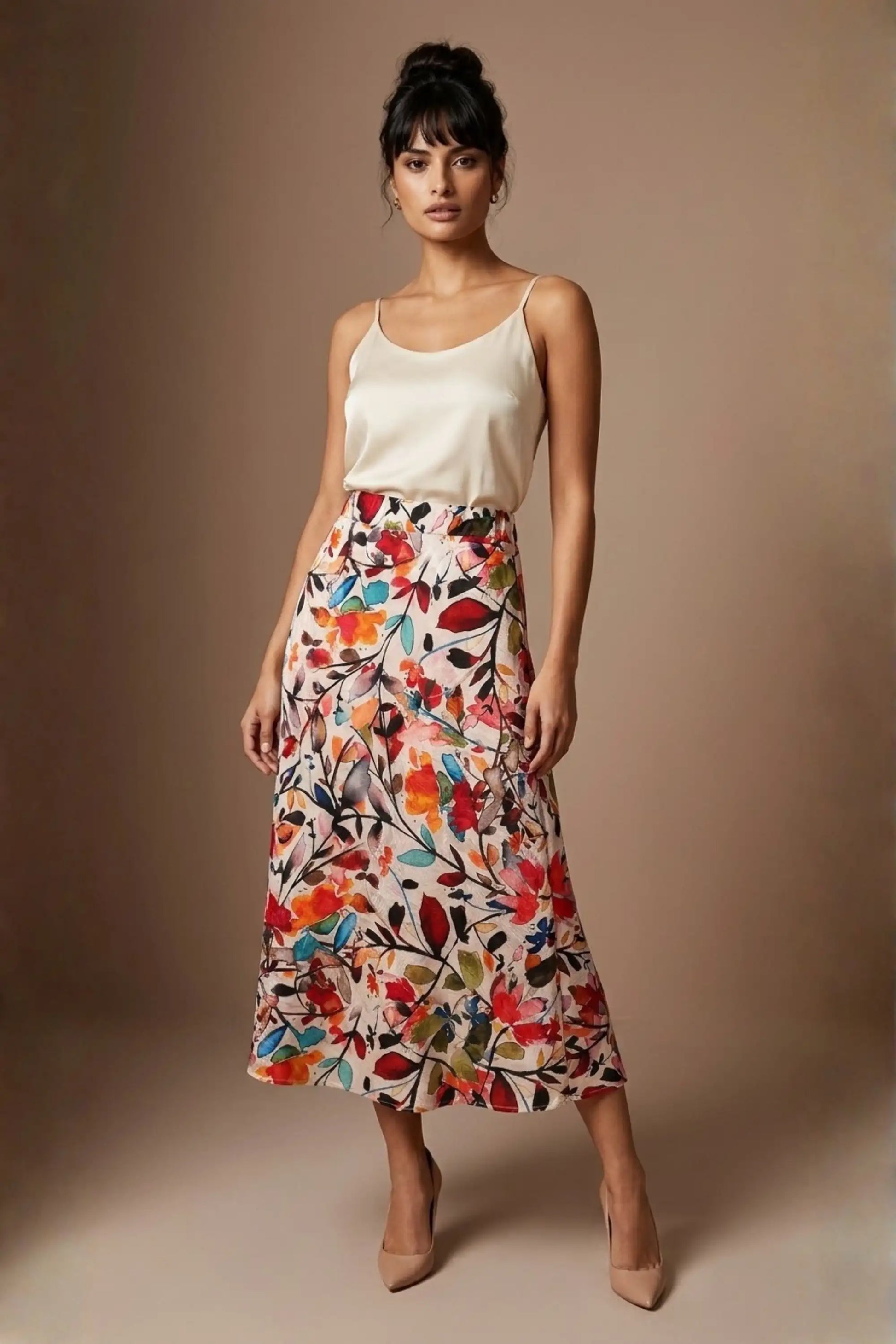 Arundel Cowl Neck & Swing Skirt Co-ord