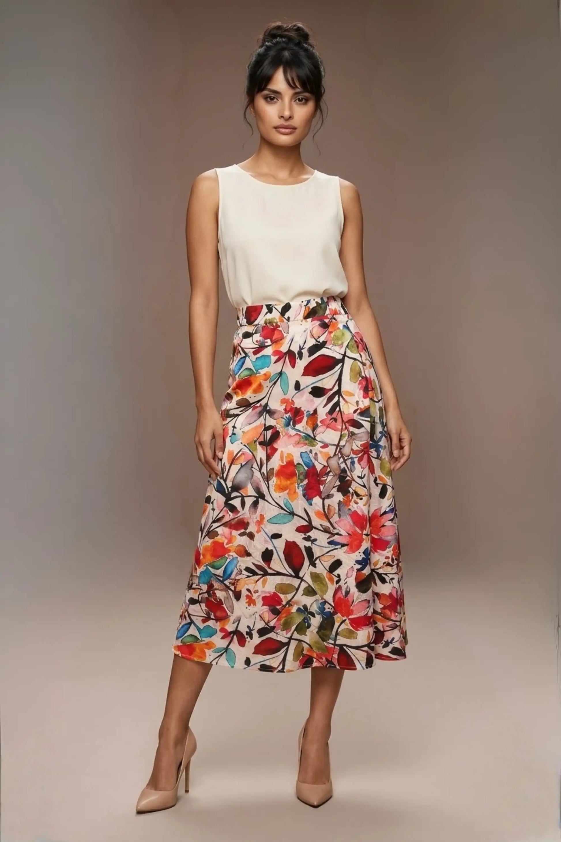 Arundel Cowl Neck & Swing Skirt Co-ord