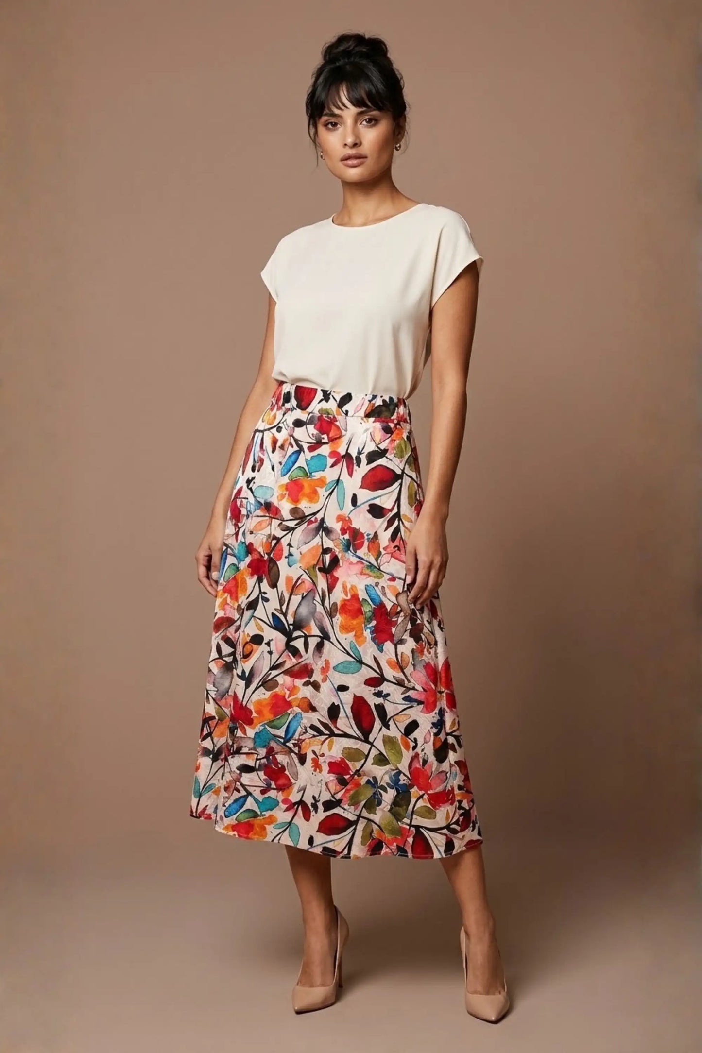 Arundel Cowl Neck & Swing Skirt Co-ord