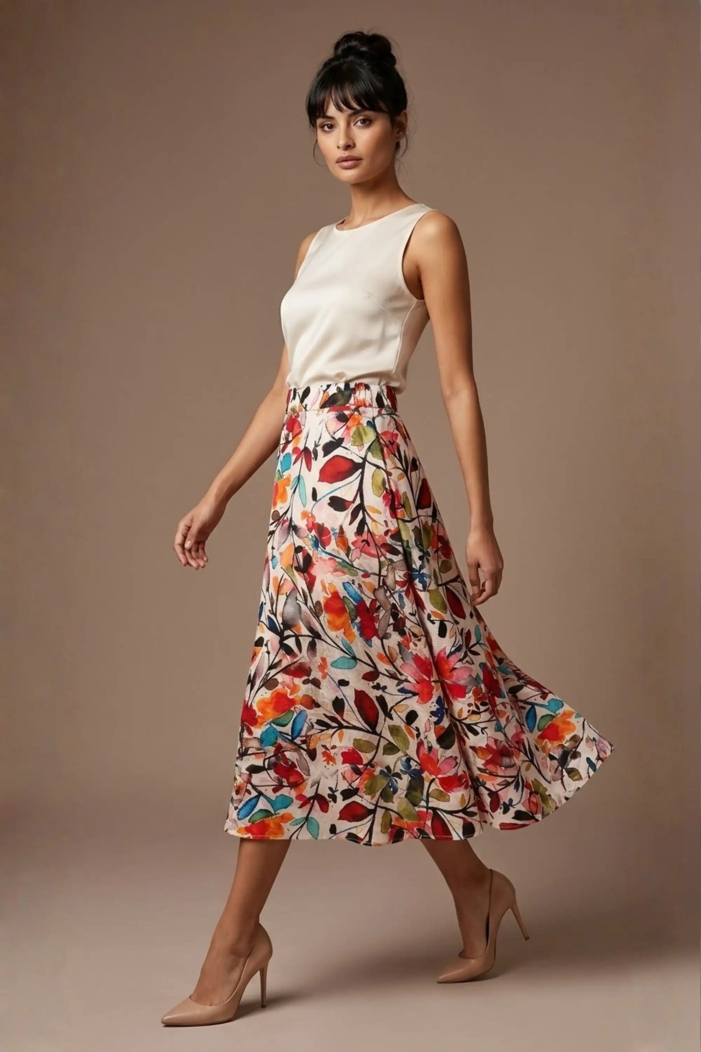 Arundel Cowl Neck & Swing Skirt Co-ord