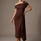 Olina Maxi Skirt - Vegas Off-The-Shoulder Drape Dress