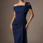 Olina Sculptural Off-The-Shoulder Drape Dress