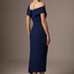 Olina Sculptural Off-The-Shoulder Drape Dress