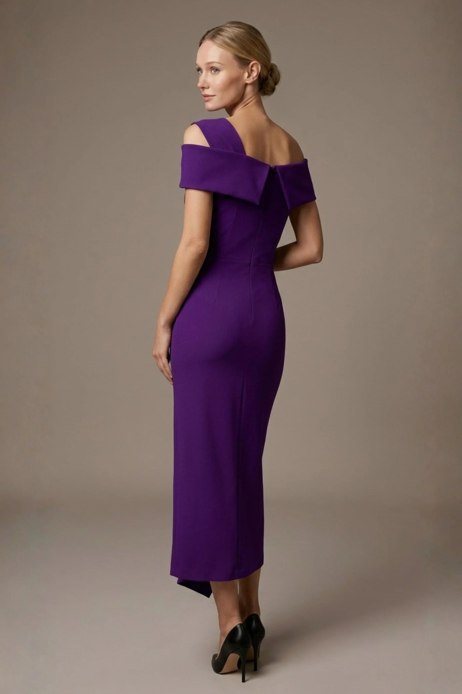 Olina Maxi Skirt - Vegas Off-The-Shoulder Drape Dress