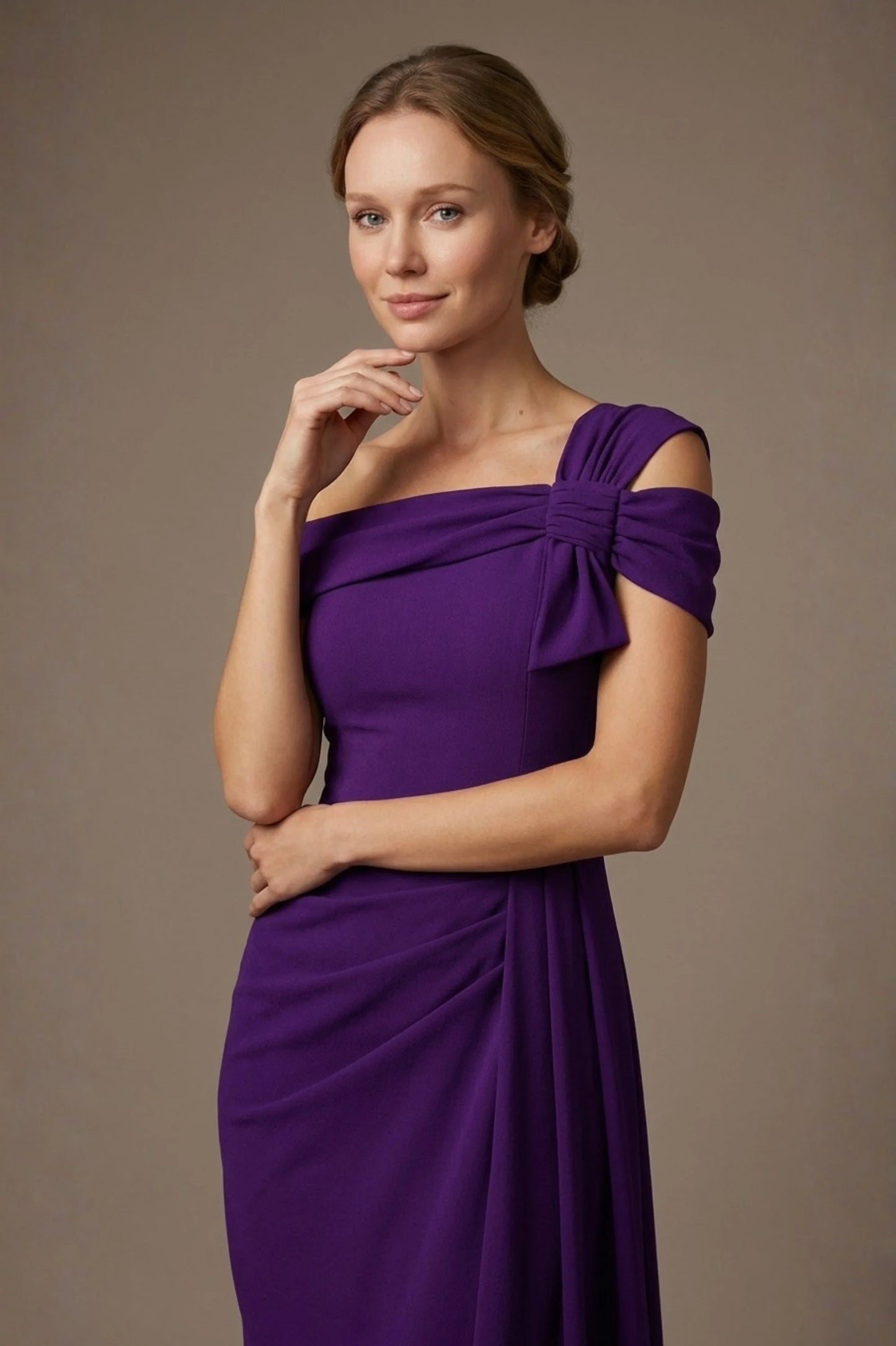 Olina Maxi Skirt - Vegas Off-The-Shoulder Drape Dress