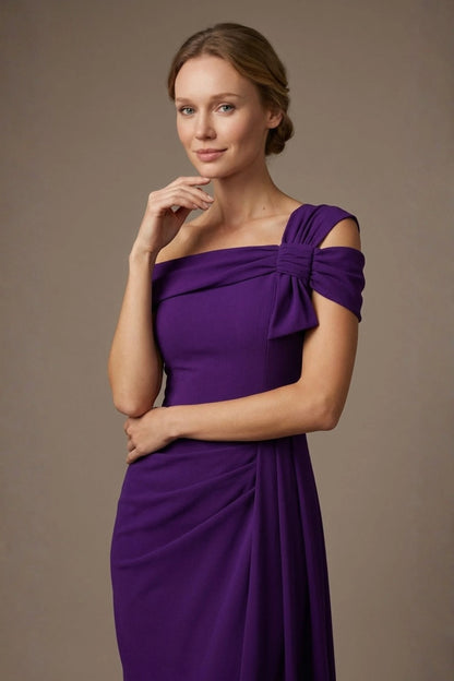 Olina Maxi Skirt - Vegas Off-The-Shoulder Drape Dress