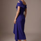 Olina Sculptural Off-The-Shoulder Drape Dress
