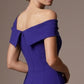 Olina Sculptural Off-The-Shoulder Drape Dress