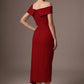 Olina Sculptural Off-The-Shoulder Drape Dress