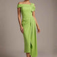 Olina Sculptural Off-The-Shoulder Drape Dress