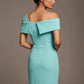 Olina Sculptural Off-The-Shoulder Drape Dress