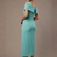 Olina Sculptural Off-The-Shoulder Drape Dress